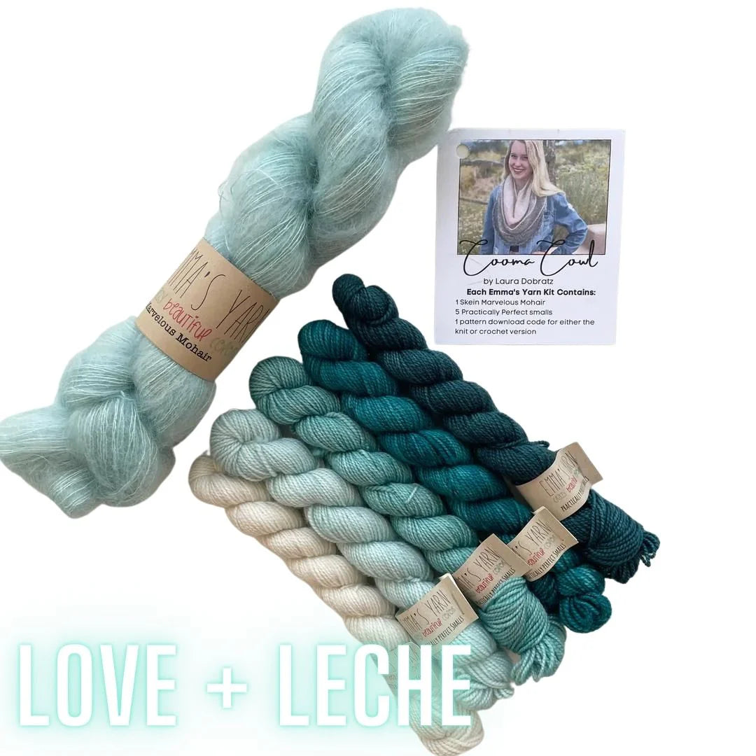 Emma's Yarn Cooma Cowl kit in love & leche
