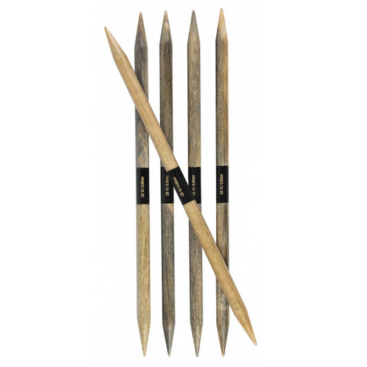 LYKKE 6" Driftwood Double Point Needles