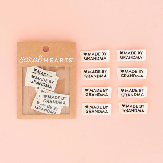 Sarah Hearts Sew in Labels in style Made by Grandma