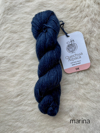 quechua alpaca dk yarn marina