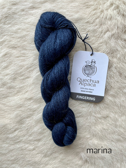 quechua alpaca fingering yarn marina