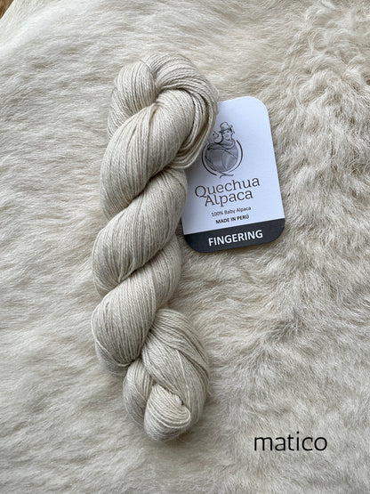 quechua alpaca fingering yarn matico