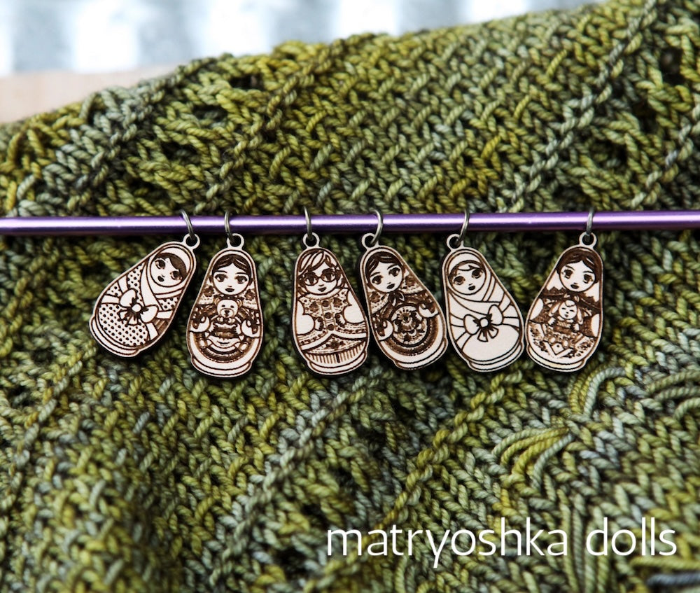 Sunrise Grove Wood Stitch Markers