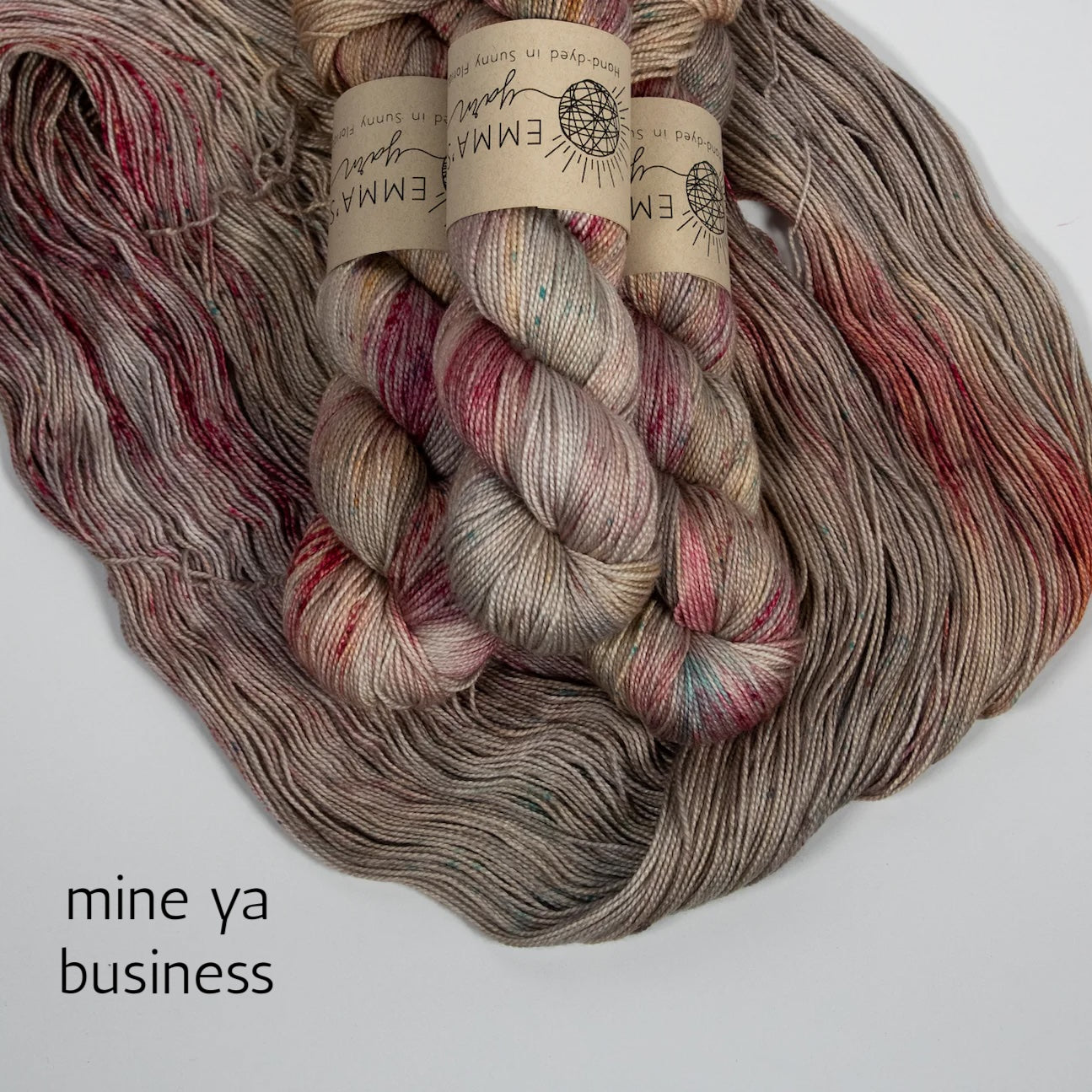 Emma's Yarn Practically Perfect Sock fingering merino nylon yarn, mine ya business