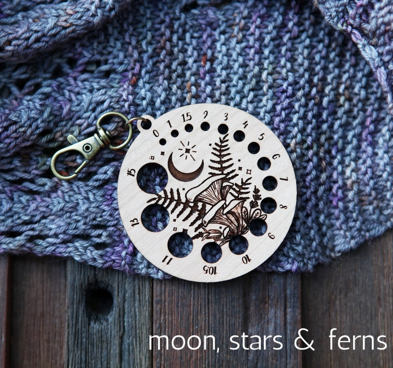 moon stars & ferns needle gauge