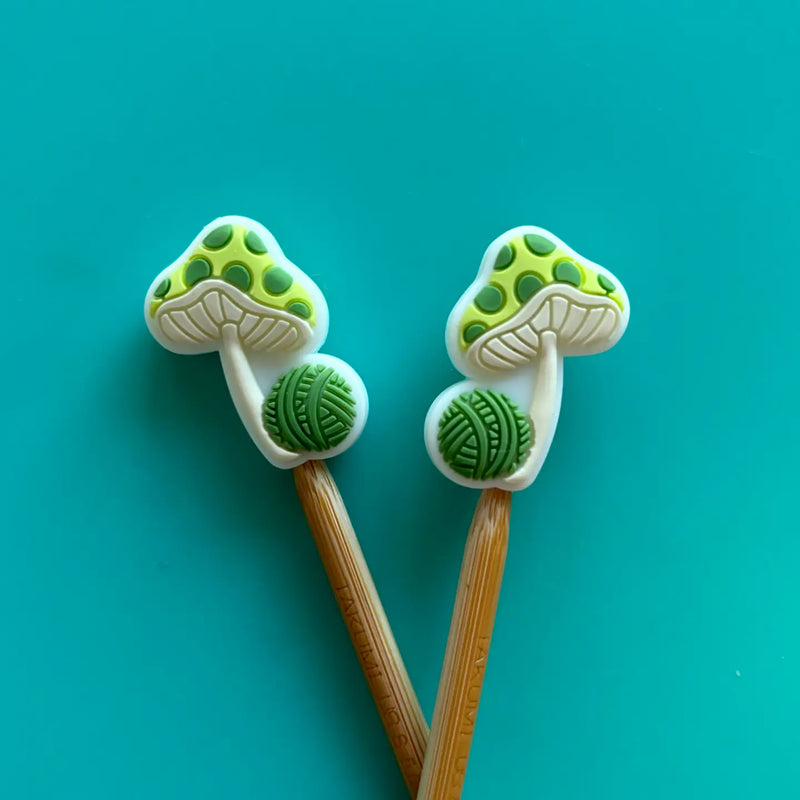 mushroom yarn ball