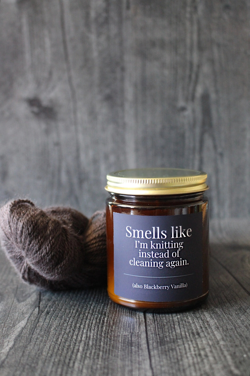 Hand-Poured Coconut Soy Wax Candles For Knitters