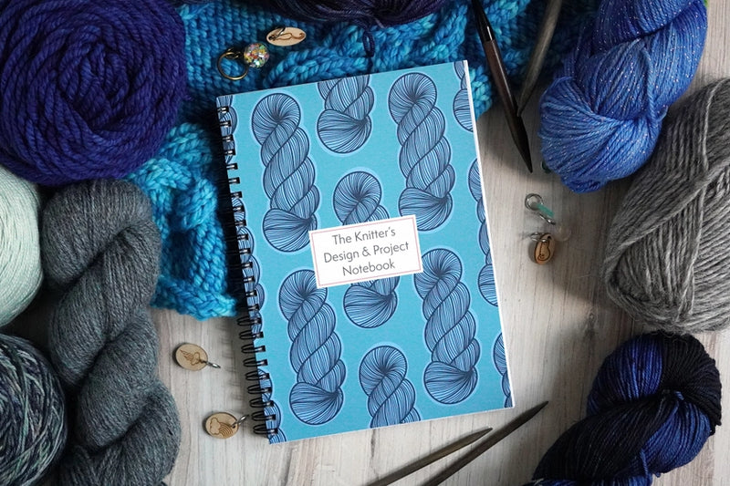 "The Knitter's Design and Project Notebook" by Bri Larson Art (Sea)