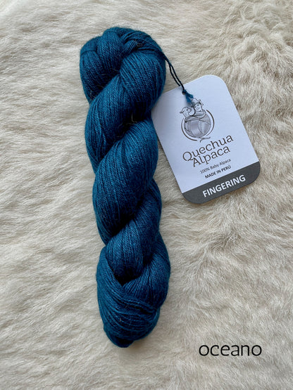 quechua alpaca fingering yarn oceano