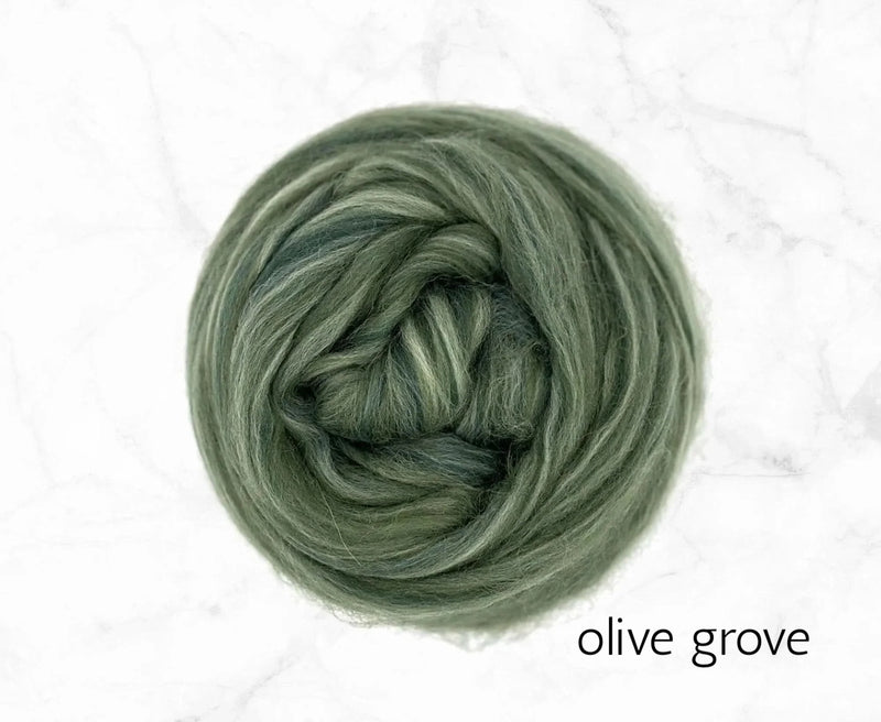olive grove :: 50% shetland/25% merino/25% nylon