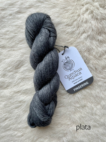 quechua alpaca fingering yarn plata