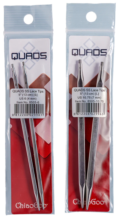 ChiaoGoo Quads Interchangeable needle tips 5 inch