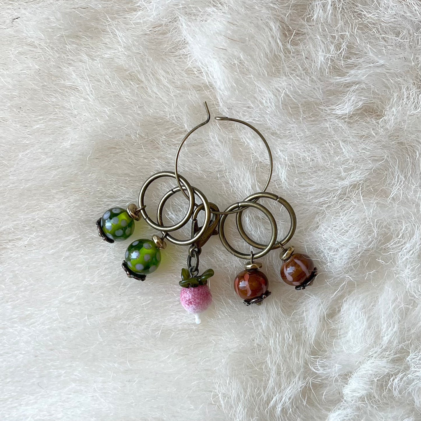 Glass Stitch Markers by Else Werner