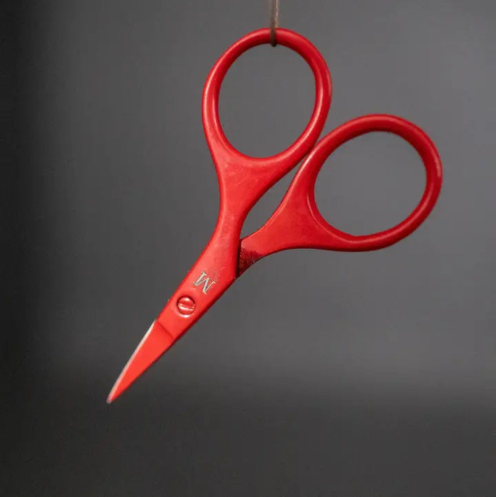 red baby bow scissors