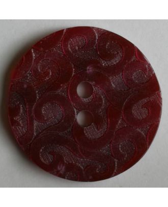 300668 red filigree swirls 23mm