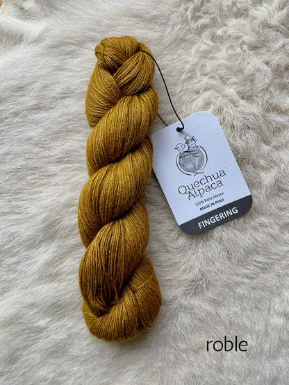 quechua alpaca fingering yarn roble