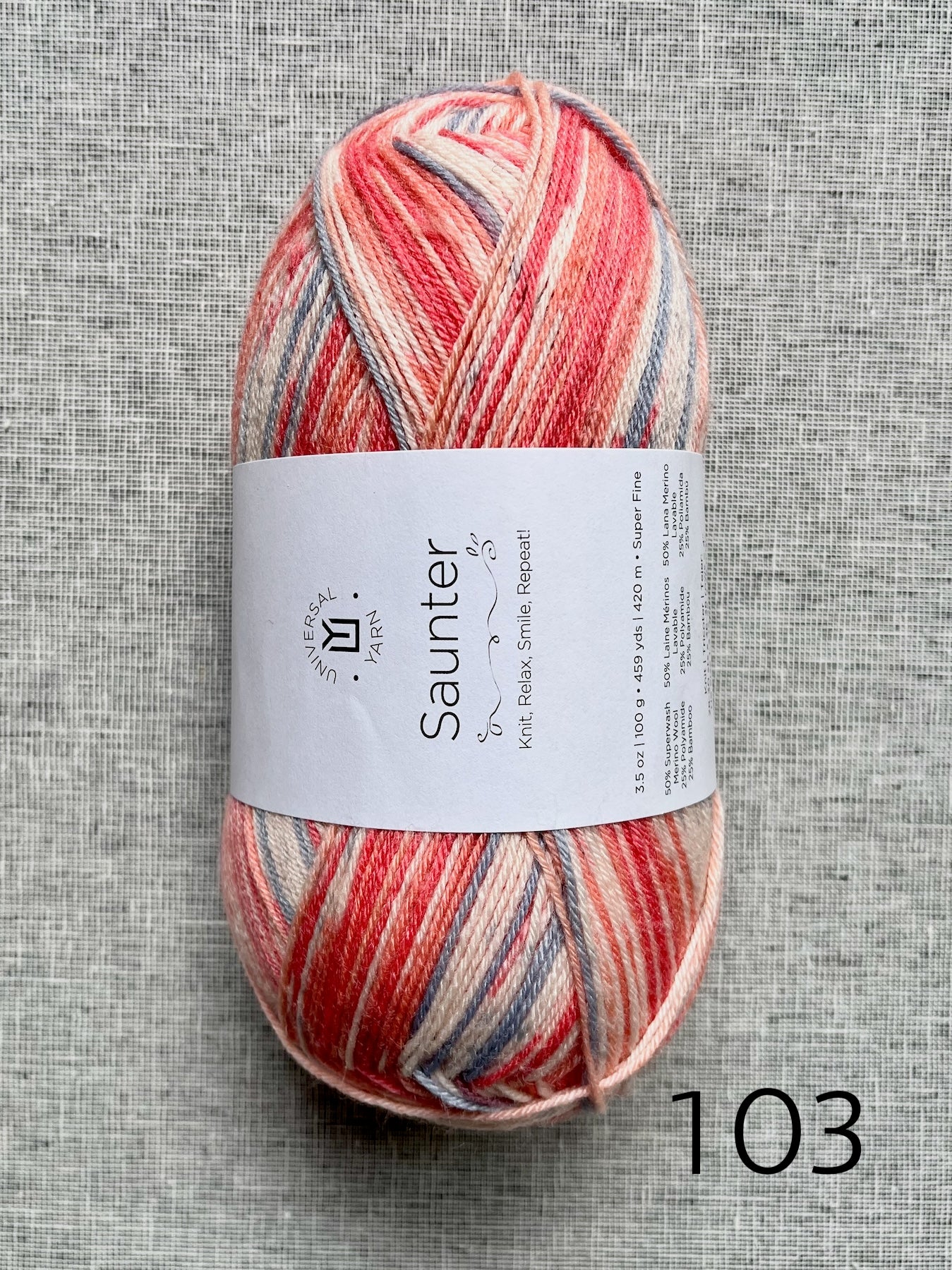 Saunter sock yarn
