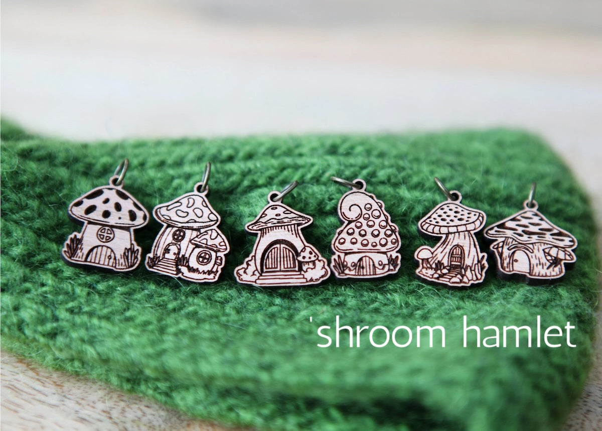 Sunrise Grove Wood Stitch Markers