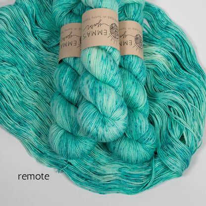 Emma's Yarn Practically Perfect Sock , super silky fingering merino nylon yarn, remote