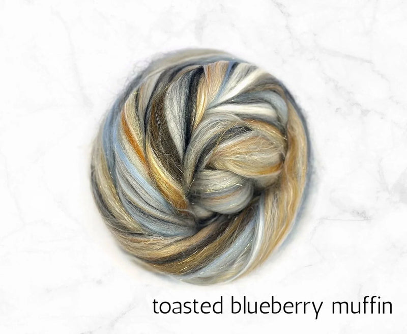 toasted blueberry muffin :: 62.5% merino/12.5% bamboo/12.5% mulberry silk/12.5% stellina