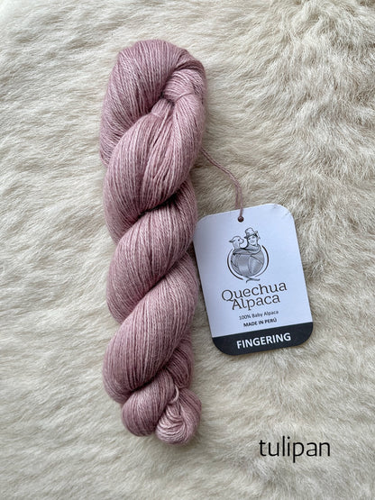 quechua alpaca fingering yarn tulipan