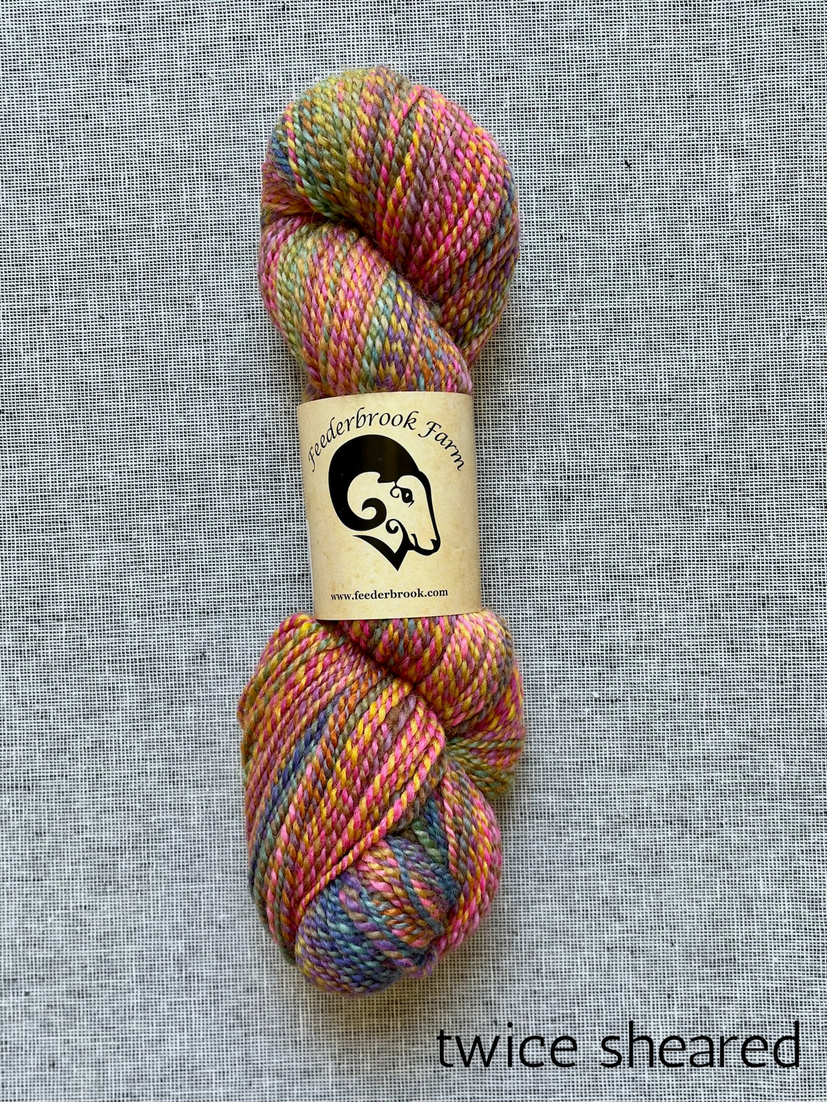Feederbrook Farm DK weight Blue faced leicester yarn in twice sheared