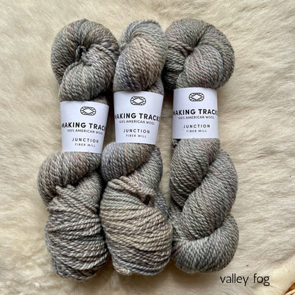 Making Tracks by Junction Fiber Mill (dk/light worsted)