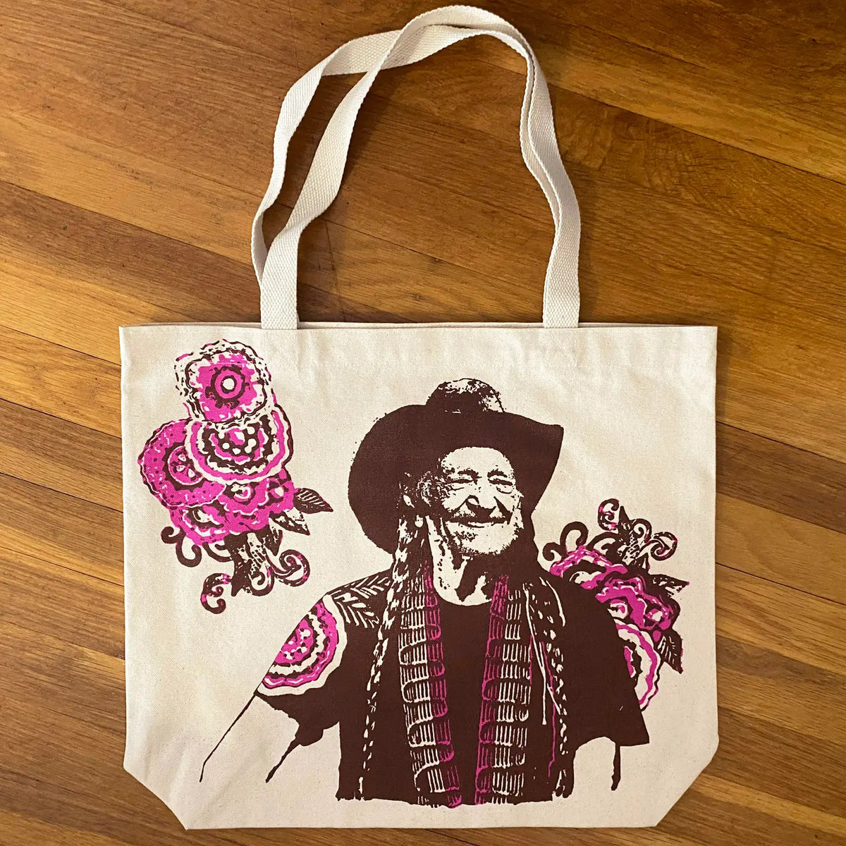 Katzpajamas Willie Nelson tote bag