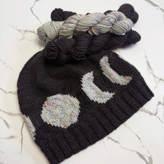 Frabjous Fibers Midnight Moon hat kit