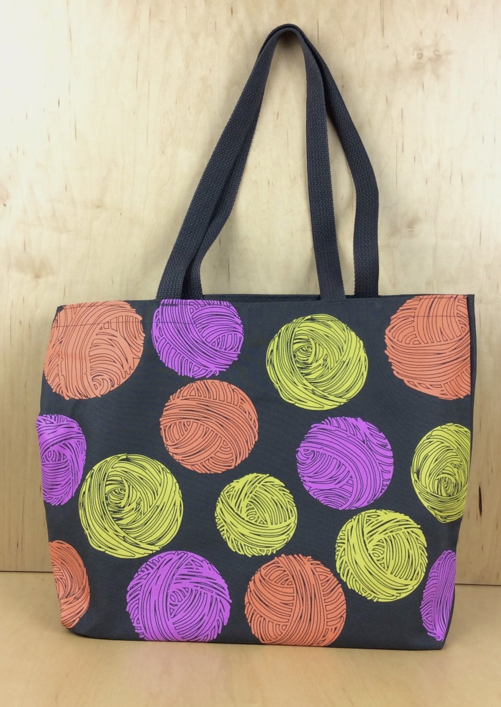 Knitting tote bag best sale