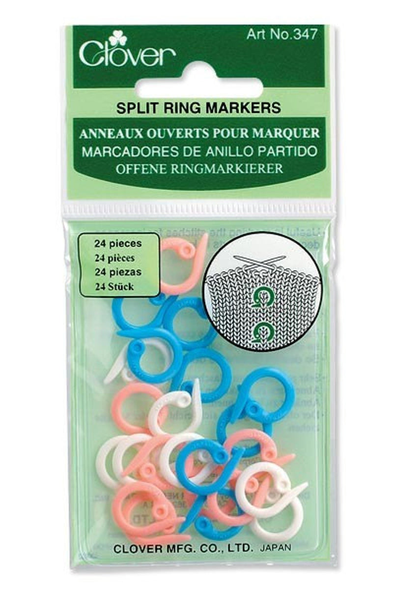 347 Clover Split Ring Markers