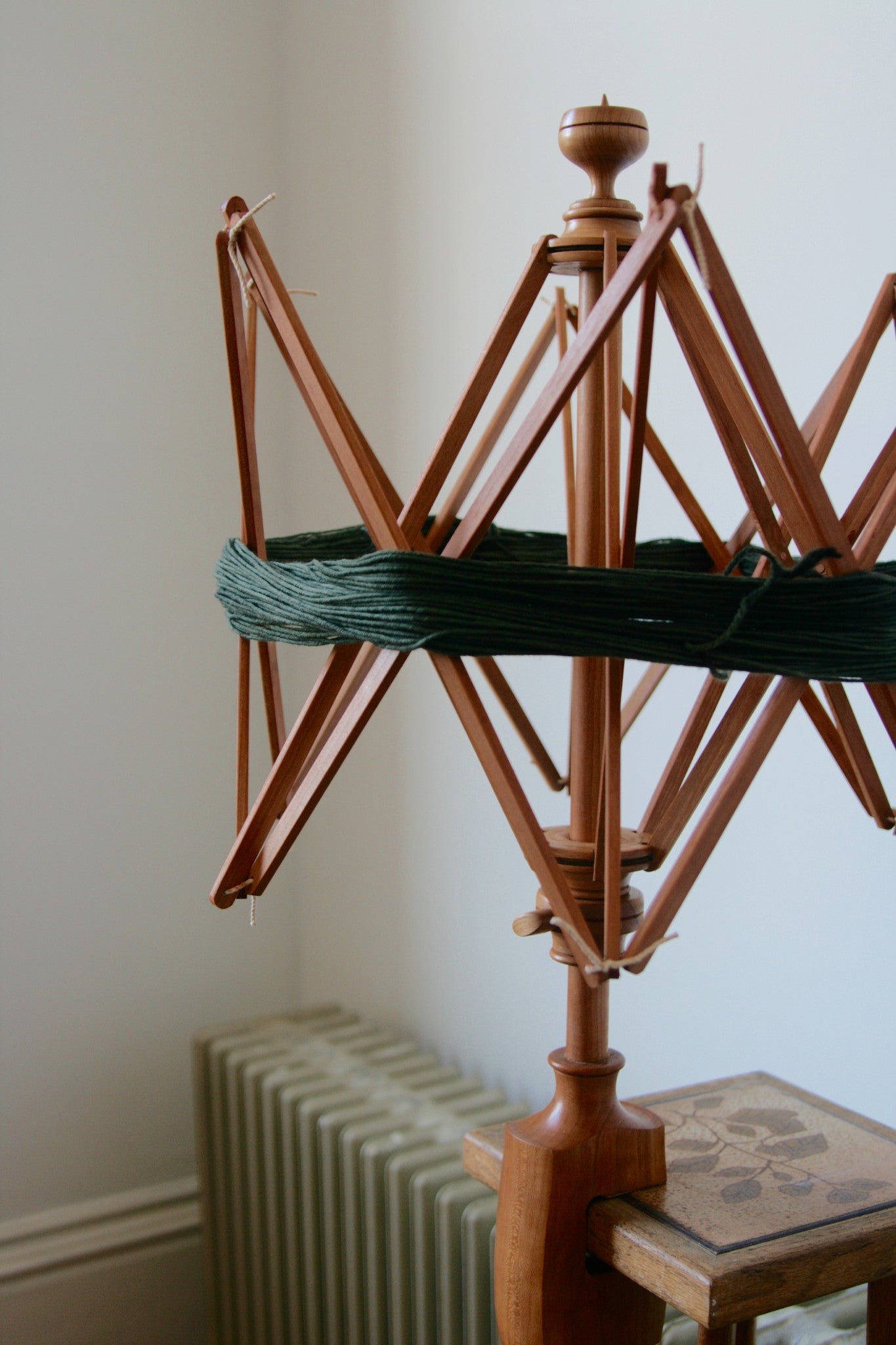 Hardwood yarn winder (walnut is my favorite