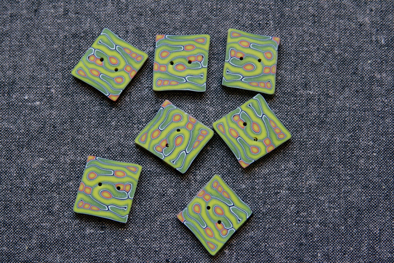 7/8" green/red square