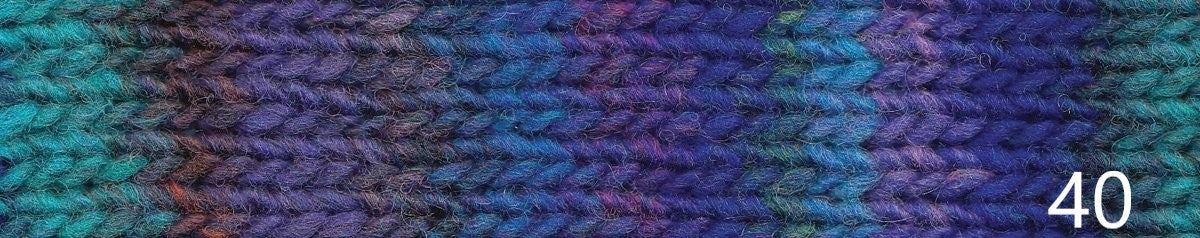 Noro Kureyon (heavy worsted/aran)