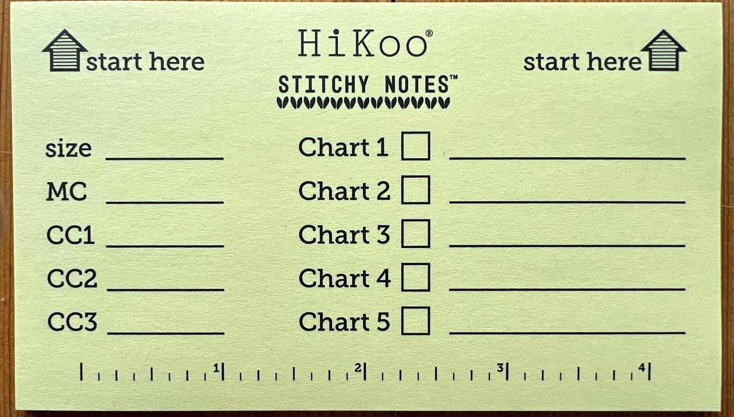 Knitting Post-It Brand Notes