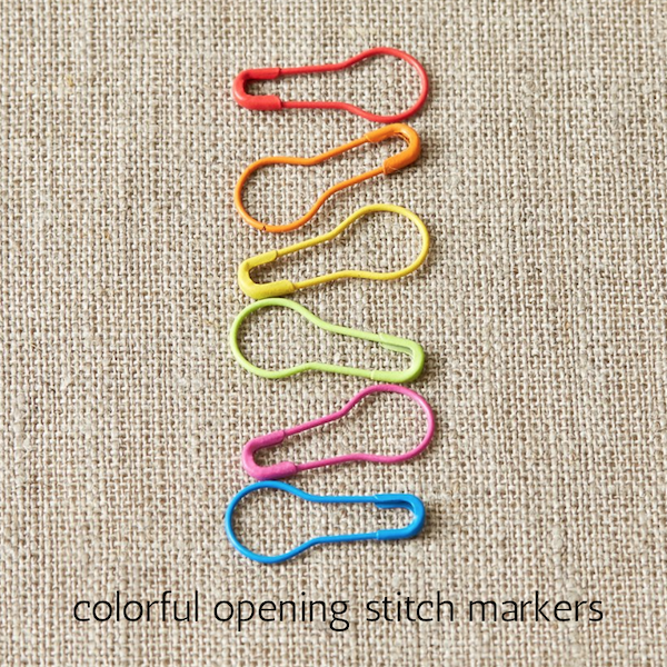Opening (pear shaped) Colorful Stitch Markers