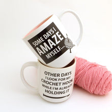 Load image into Gallery viewer, Mugs (with witty crochet and knit messages) by Lenny Mud
