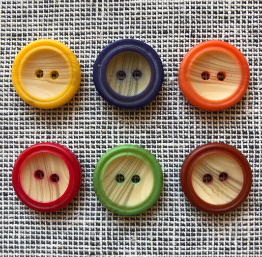 Faux Wood Grain with Colorful Edge