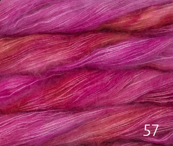 Malabrigo Mohair, a laceweight silk mohair yarn in shade 57