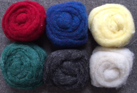 White Wool for Felting .5 ounce