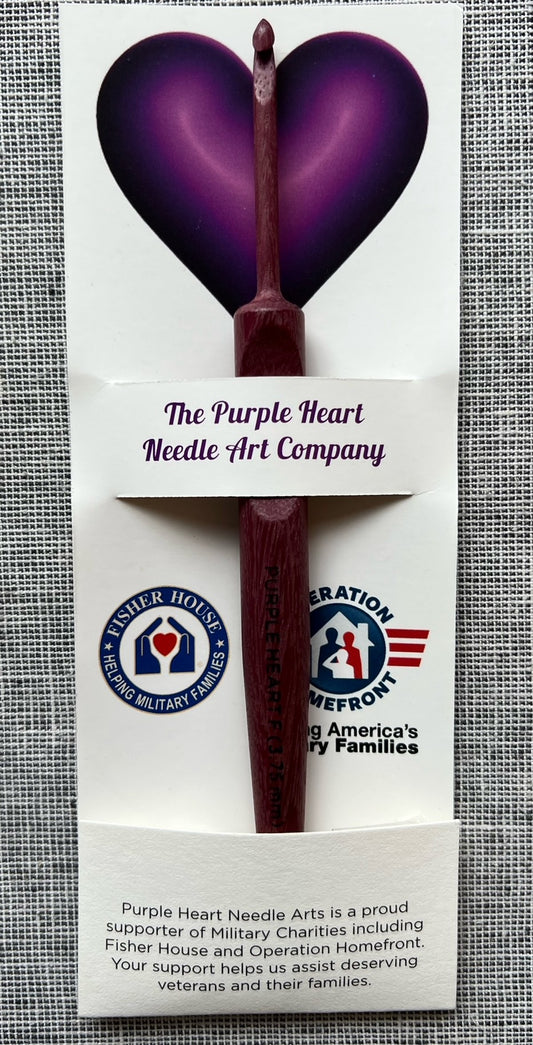 Purple Heart Crochet Hooks