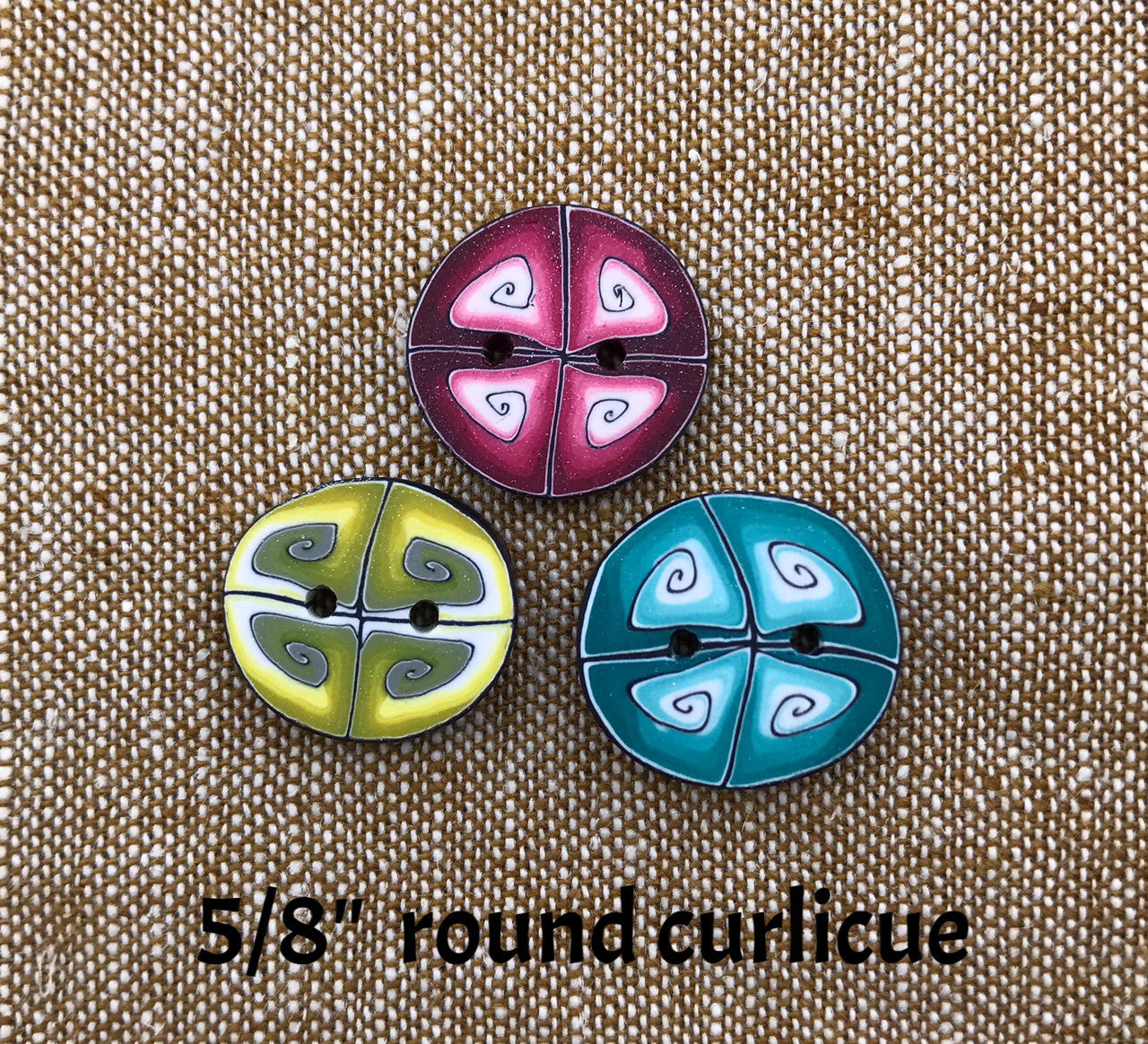 Polymer Clay Buttons — Fleece & Thank Ewe Fiber Worx